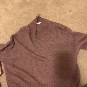purple soft sweater